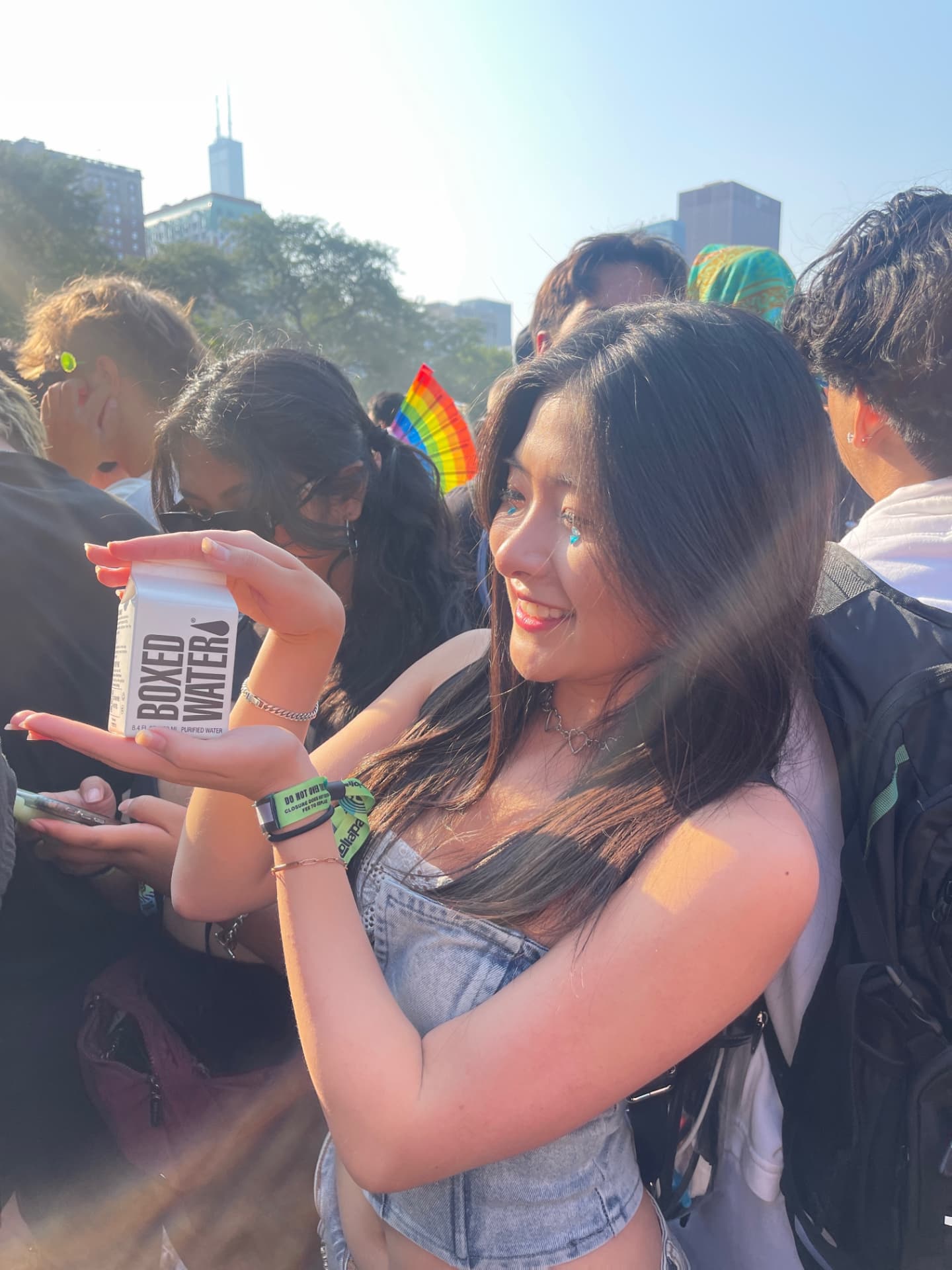 Josephine at a summer music festival in Chicago